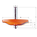 FRESA PARA PLAFONES HOR.C/RODAM.HM S=12.7 D=82.5X15 (A)