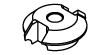 SCHLITZFRÄSER HM  Z2  F=8 D=38X12,7 R4,75 UND 45° SCHRÄGE